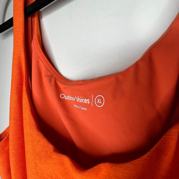 Outdoor Voices Orange Court Cutout Tennis Mini Dress Size XL - Picture 5 of 6